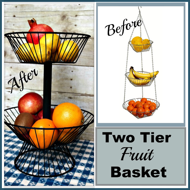 Two Tier DIY Wire Basket Vintage, Paint and more...