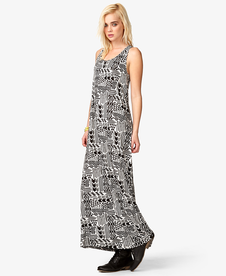 Style By Juliet: FOREVER21's Tribal Print Maxi Dress : RM78 ONLY! :)
