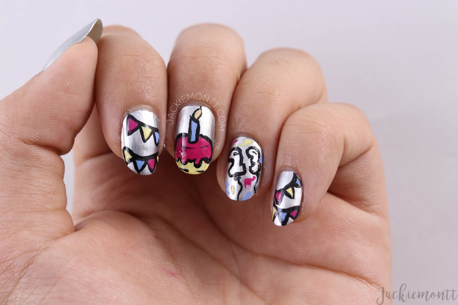 5. Colorful Birthday Nail Art - wide 7