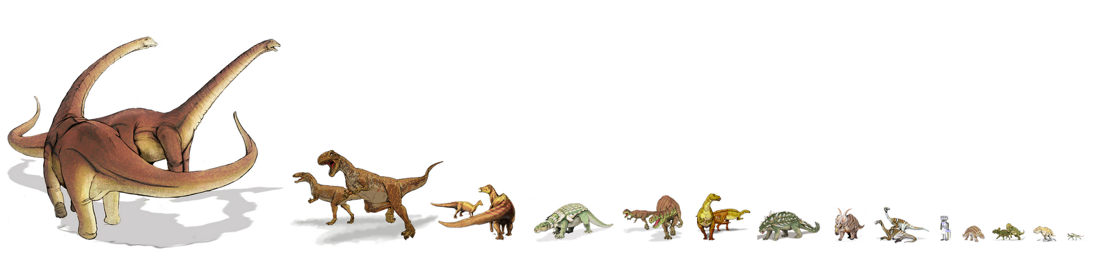 dinosaur size comparison chart image search results