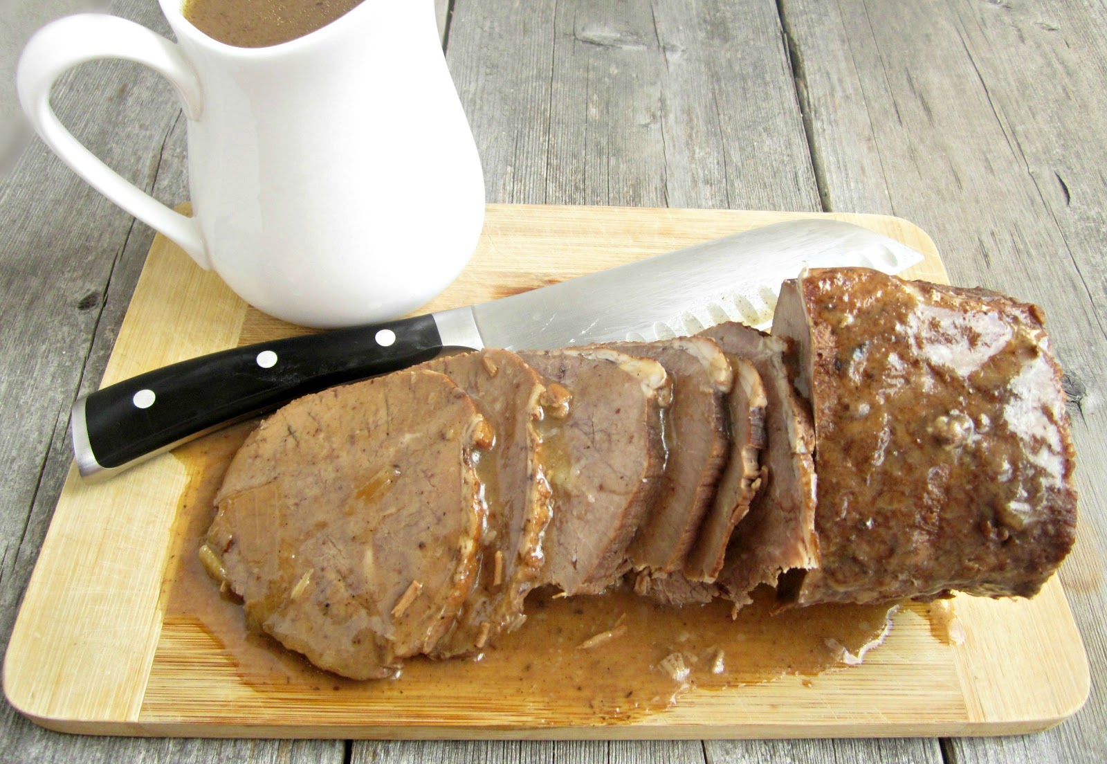 Hungry Couple Old Fashioned Pot Roast with Onion Gravy
