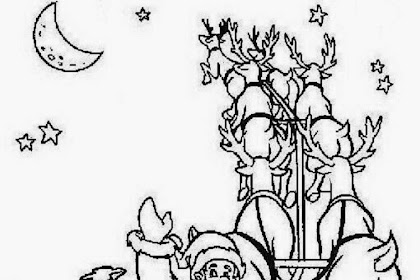 Disegni Di Babbo Natale Sulla Slitta