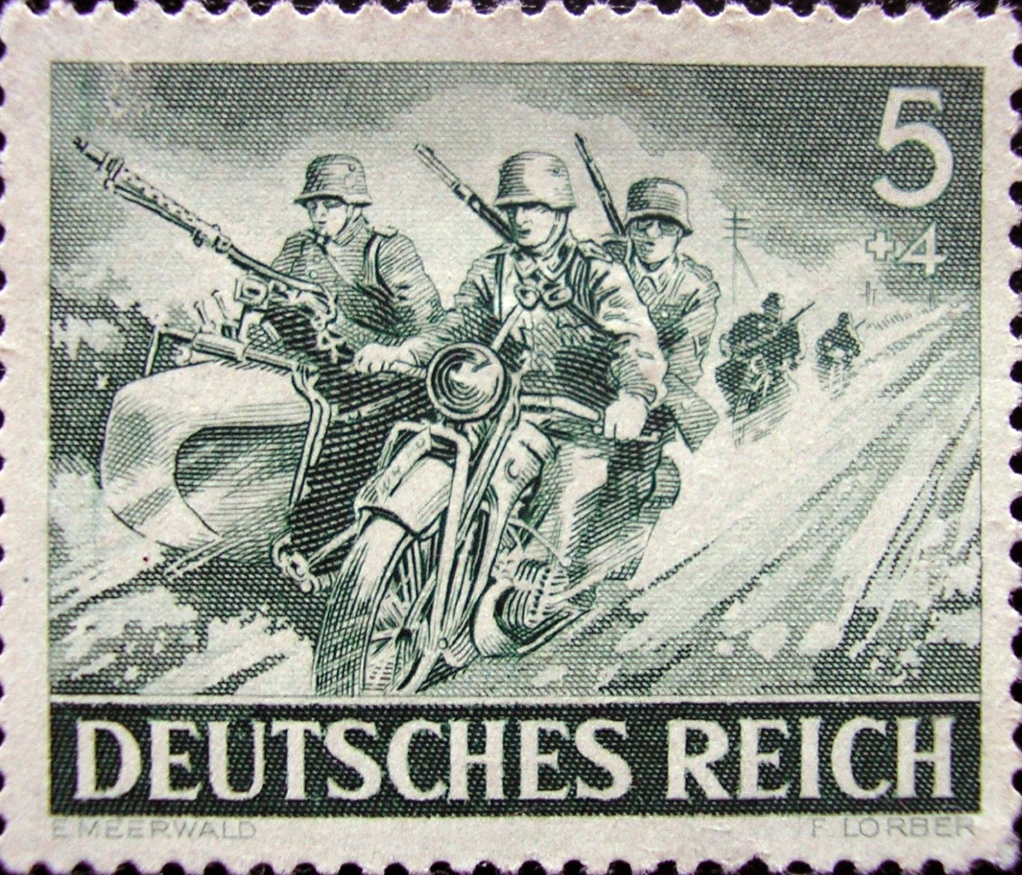 Фашистские марки. (Армейская разведывательная служба)Почтовая марка германского рейха. Марки второй мировой войны. Марки нацистской Германии. Почтовые марки третьего рейха.