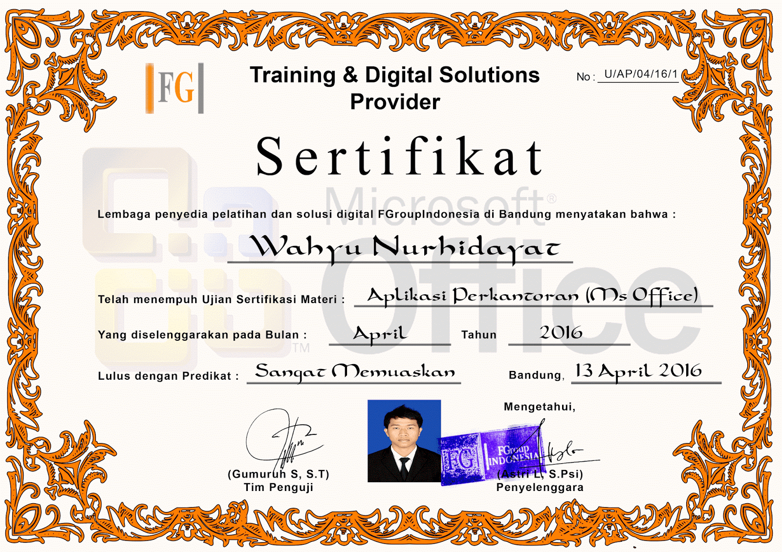 contoh sertifikat