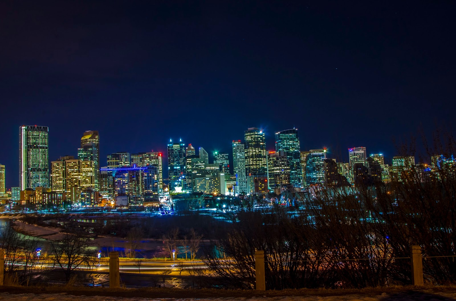 My Inner Sense Calgary Skyline at Night