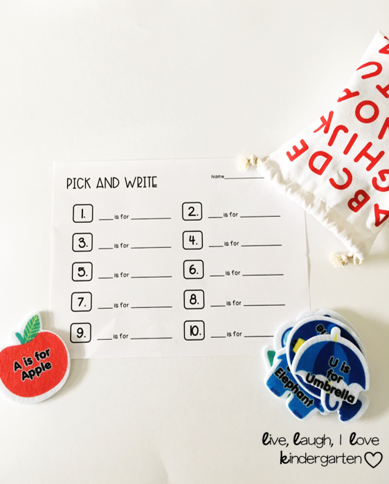 The second worksheet has your kiddos copying the sentence on the pieces