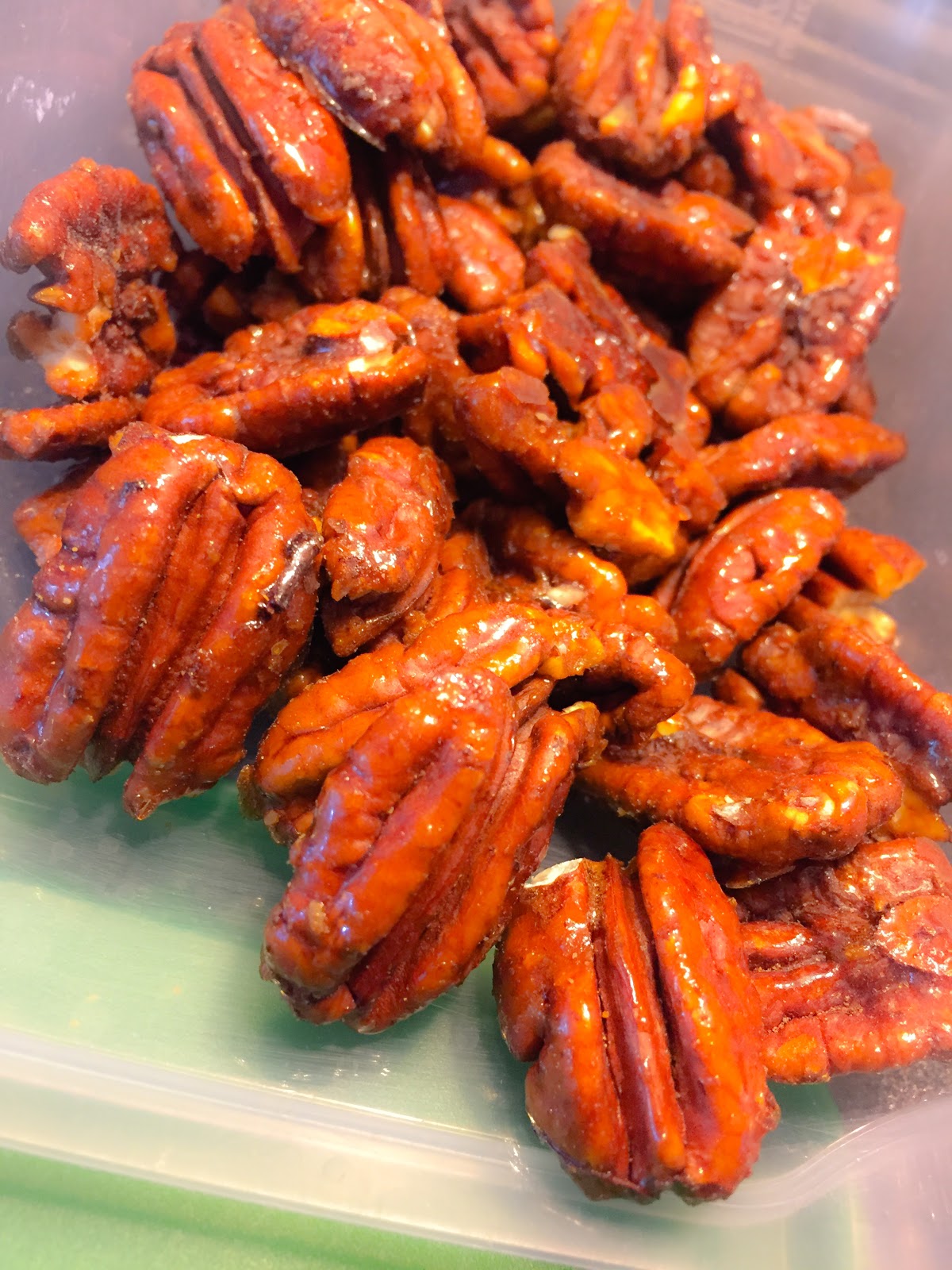 Ain't no cooking like Momma's Spicy Honey Roasted Pecans