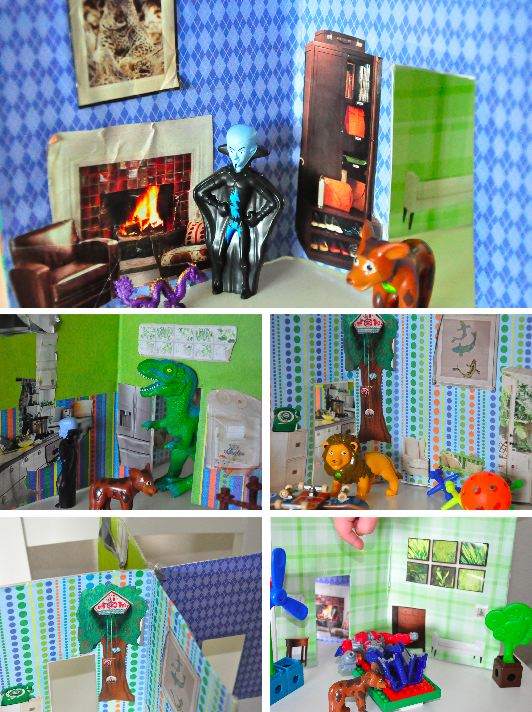 Craftiness in General Simple Doll House/Action Figure House