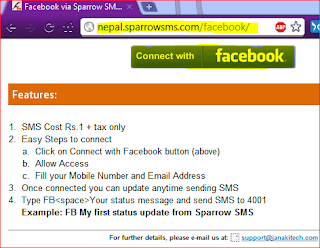 connect with facebook