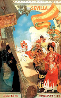 Cartel Fiestas de Primavera Sevilla 1913 - Gonzalo Bilbao