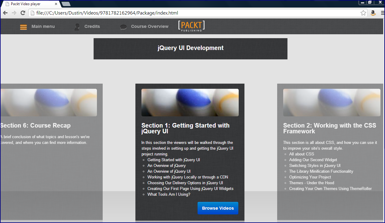 Inspired by Actual Events: Video Review: jQuery UI Development