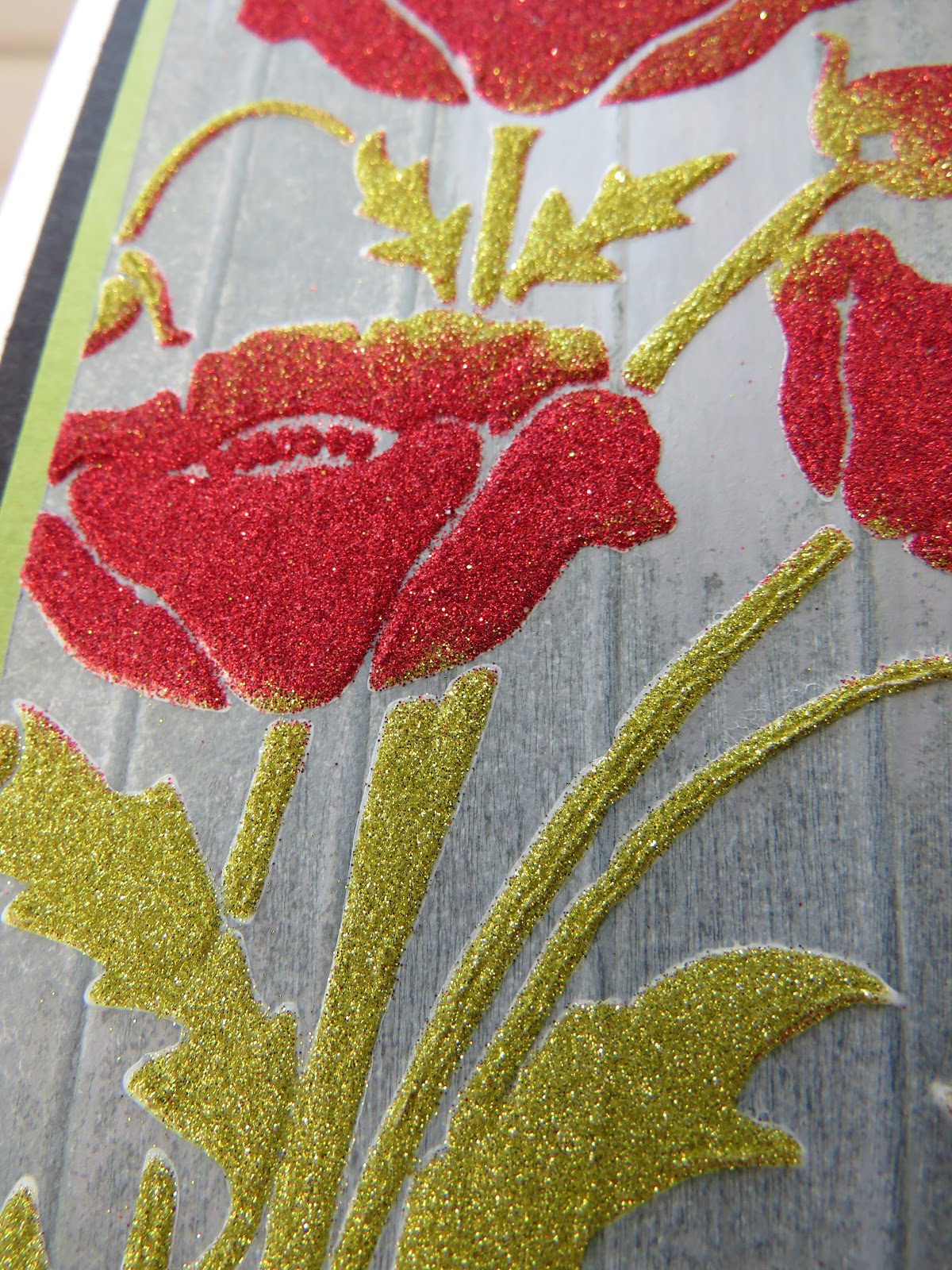 Life in the Craft Lane Sweet Poppy Stencils...