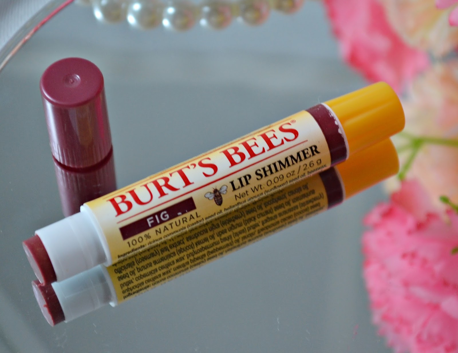 Burt's Bees Lip Shimmers in Fig, Caramel and Watermelon All About