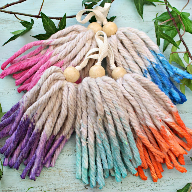 Mark Montano Dip Dyed Mophead Tassels