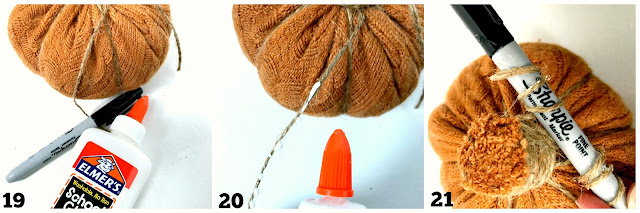 The easiest way to make sweater pumpkins with no sewing and no glue.