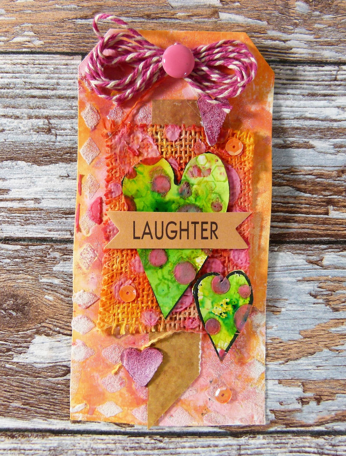 How to Create A Bright Mixed Media Tag Life in a Snapshot