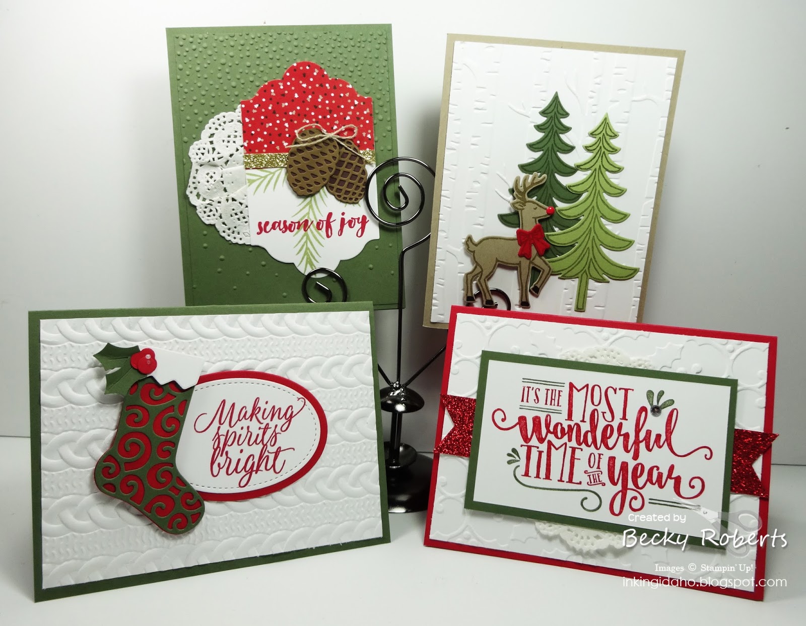 Inking Idaho: Christmas Card Class
