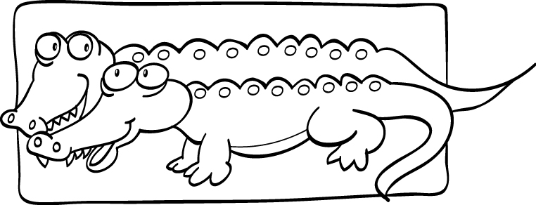 caiman alligator coloring pages - photo #46