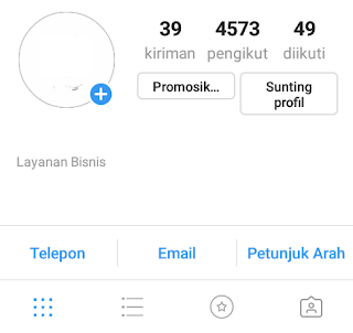 Cara Menambahkan Tombol Email, Telepon, Dll Pada Instagram