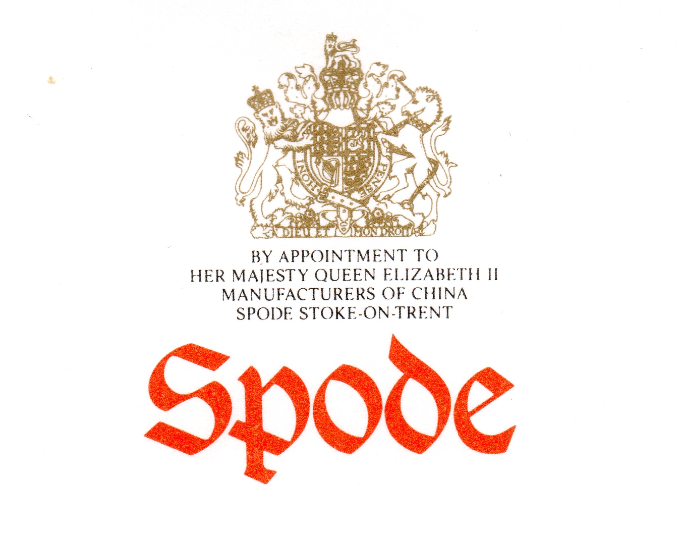 Spode History: Royal Warrants