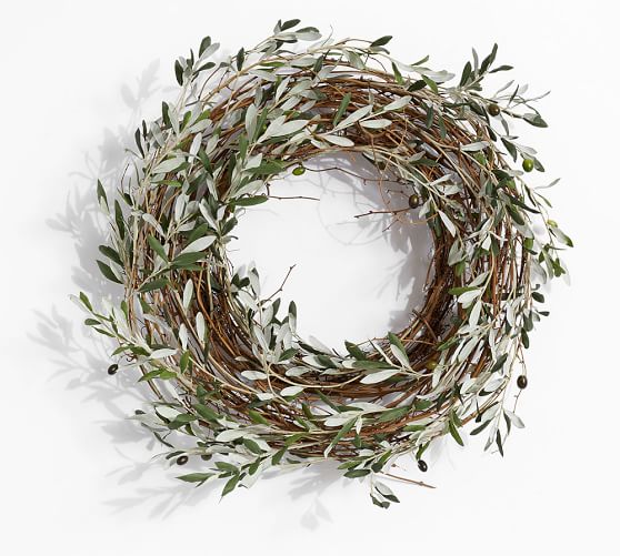 J Hegland Home DIY faux olive leaf wreath