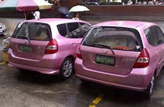 Oto Motif Foto Mobil Honda Jazz Warna Pink Gambar