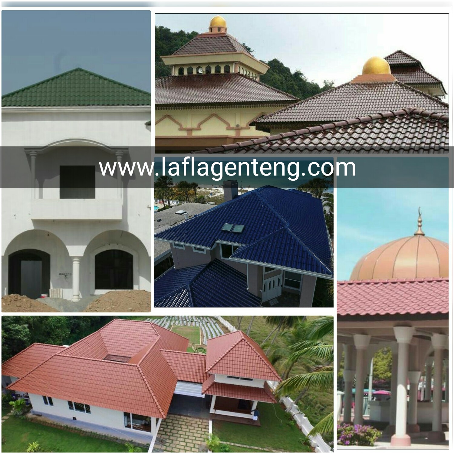 jual genteng keramik Genteng keramik warna putih white