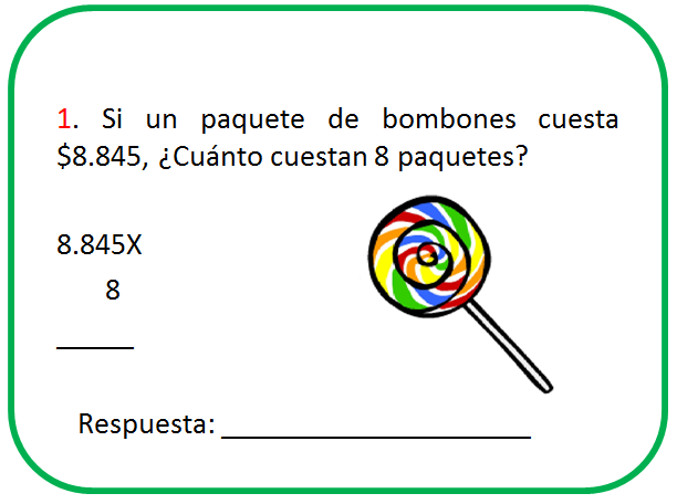 Matemáticas : Problemas de multiplicación por dos cifras