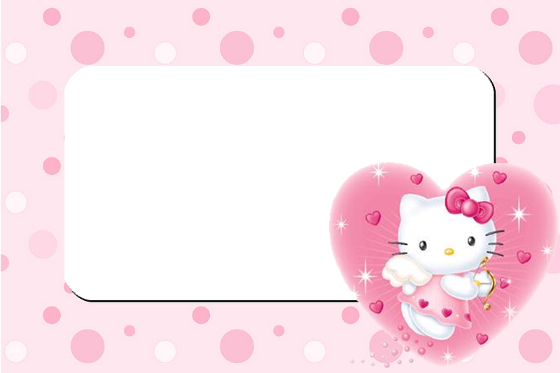 hello kitty angel free printable invitations toppers