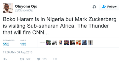 1a8 Nigerians react after CNN omitted 'Nigeria' In Mark Zuckerberg's visit report on Twitter