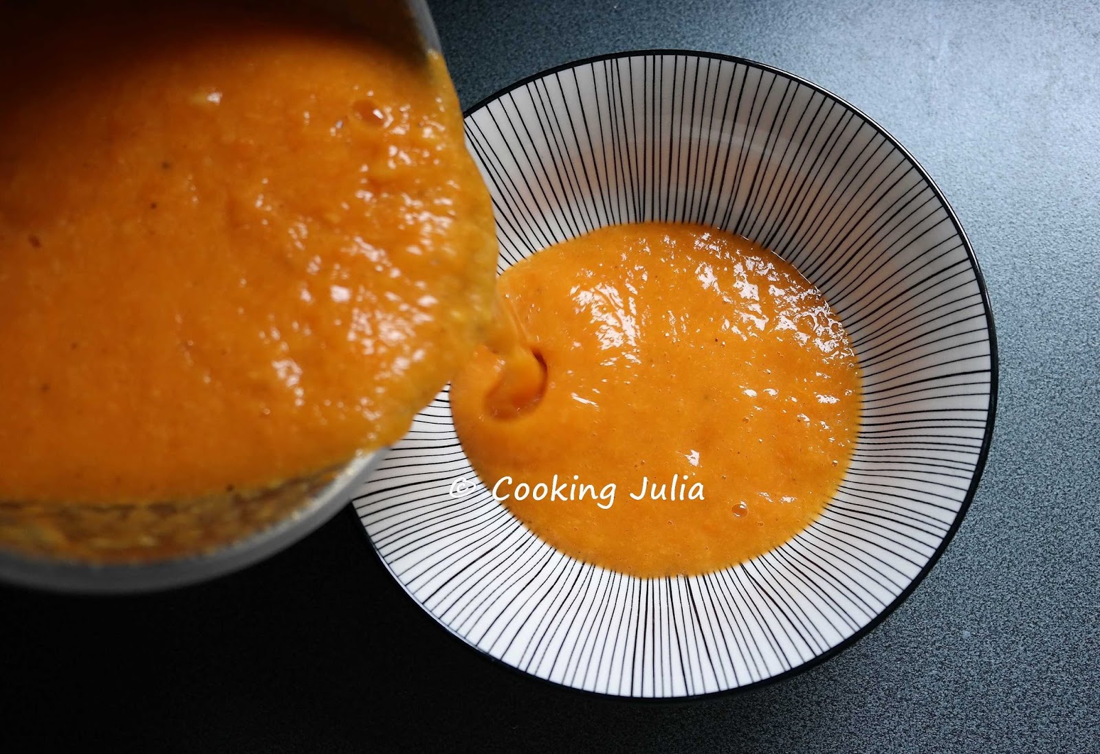 COOKING JULIA COMPOTE PÊCHESABRICOTS À LA VANILLE