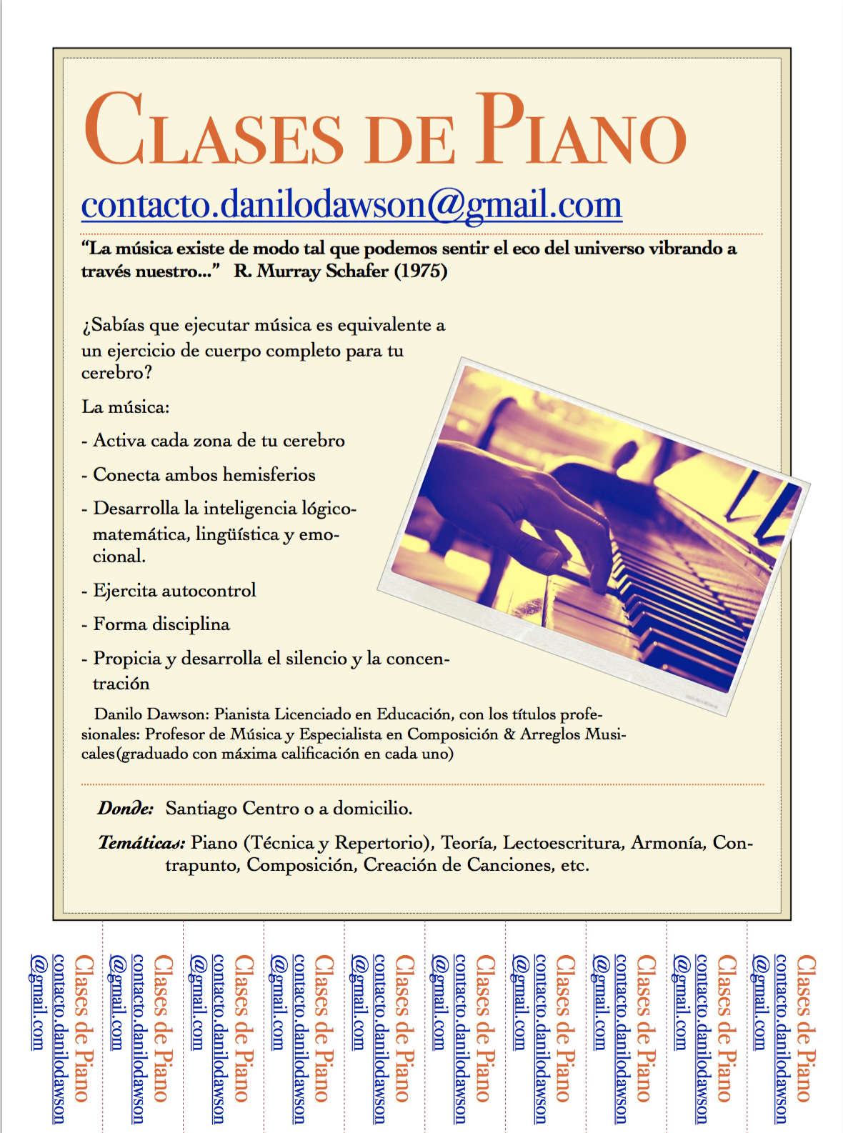 CLASES PARTICULARES DE PIANO ON LINE
