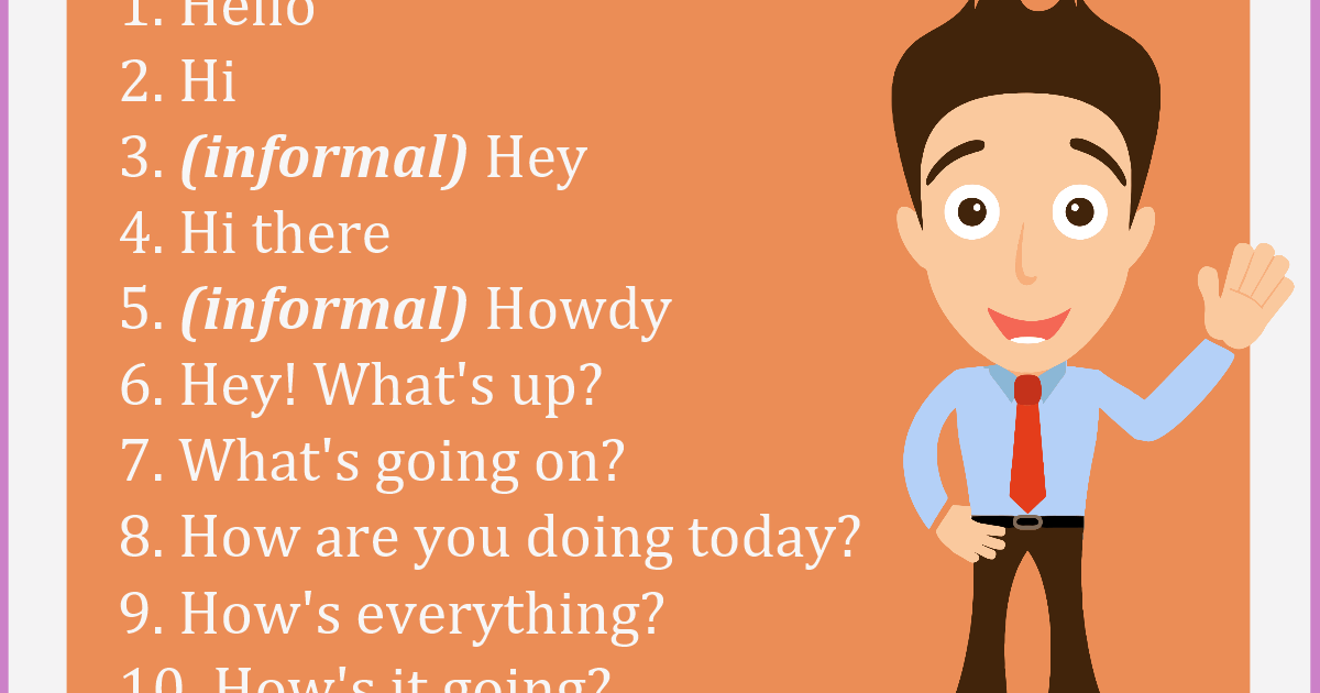 Hello synonyms. Hello English. How to say hello in English.