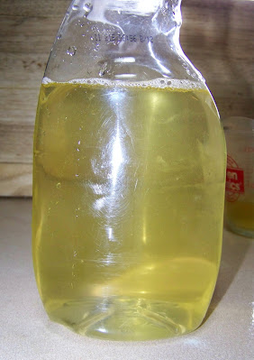 diluted cleaner in spray bottle