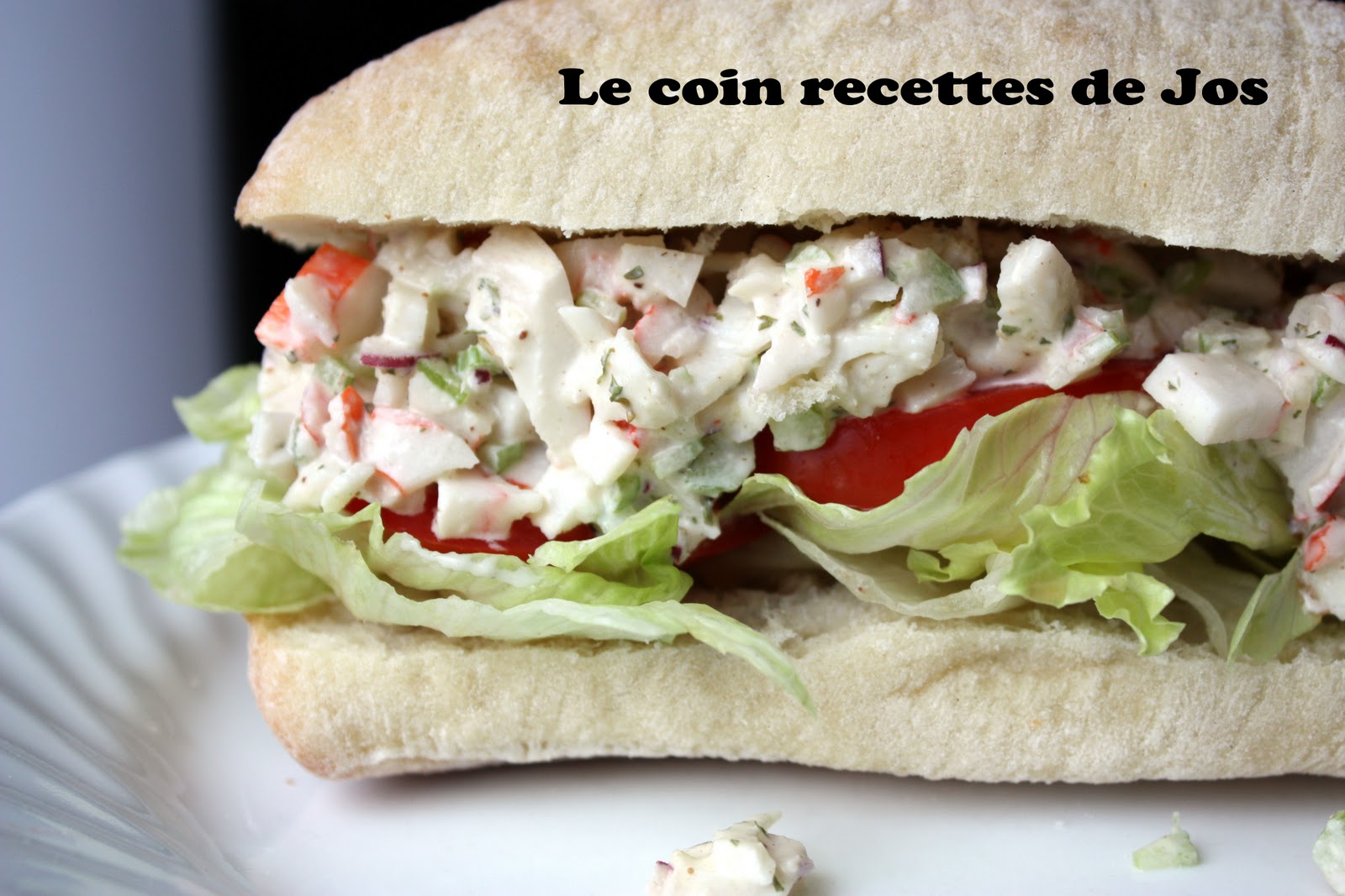 Le coin recettes de Jos SANDWICH À LA SALADE DE GOBERGE