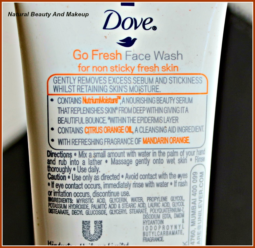 Natural Beauty And Makeup Dove Go Fresh Face Wash Nutrium Moisture