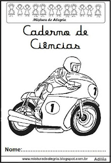 Mcqueen Capa para caderno ciências Mcqueen