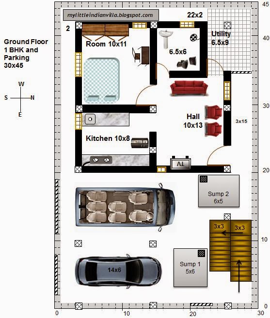 19+ 30X45 House 30 45 East Face House Plan at Demax1