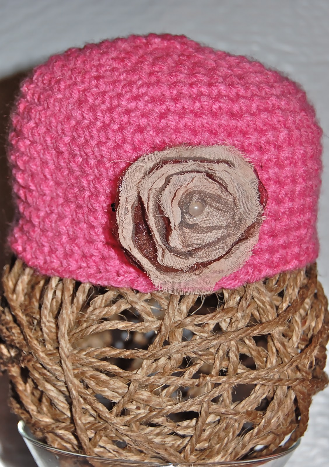 Katiedid Crafts Easy Flower Beanie