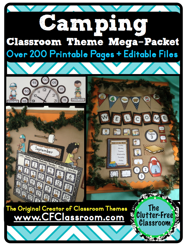 Camping Themed Classrooms {decor ideas printables tips photos and Camping Themed Classrooms {decor ideas printables tips photos and