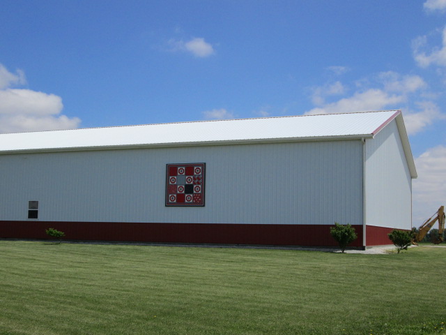 Hancock County Ohio Barn Quilts George s Buckeye Love Barn Quilt 