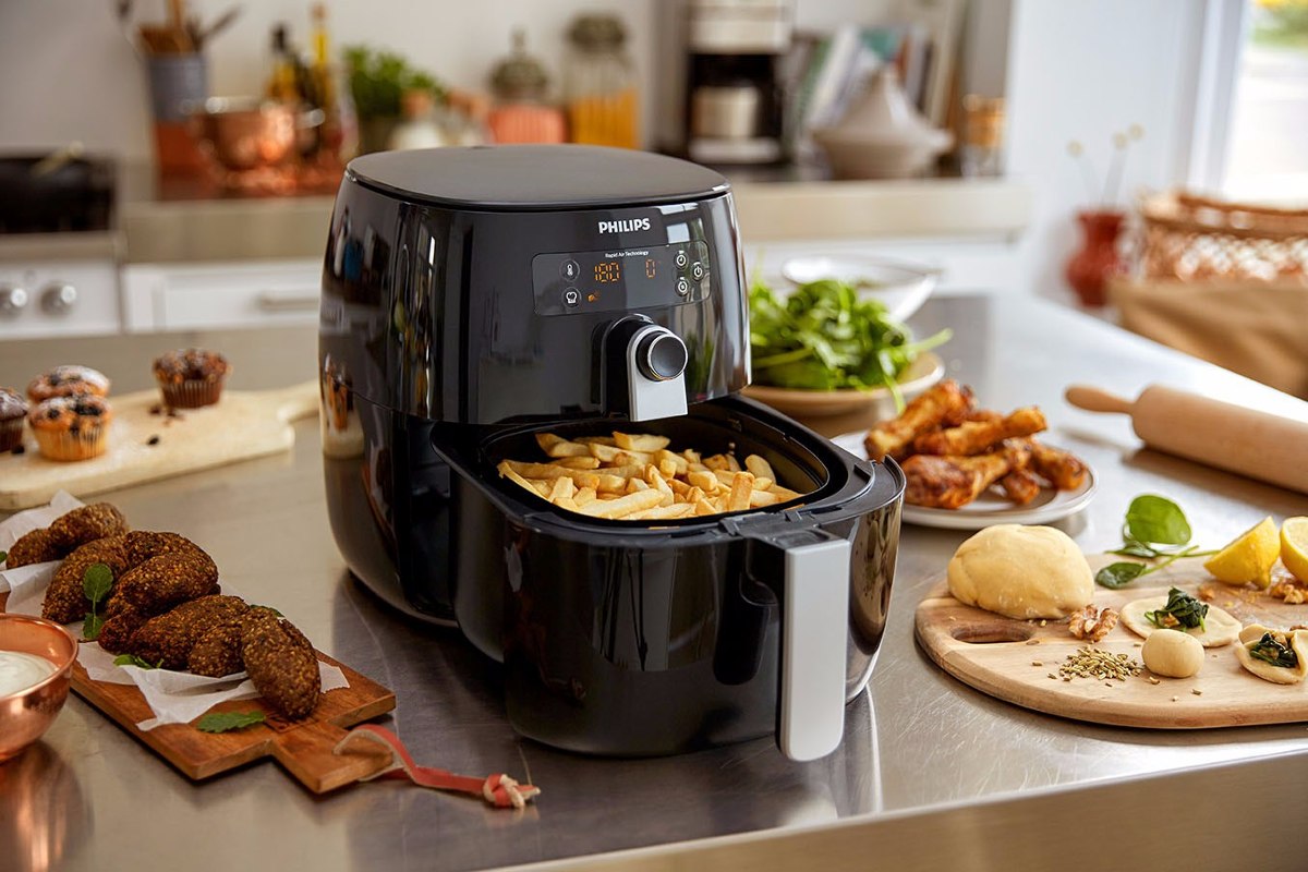 Airfryer Met Twee Manden En Stoomfunctie