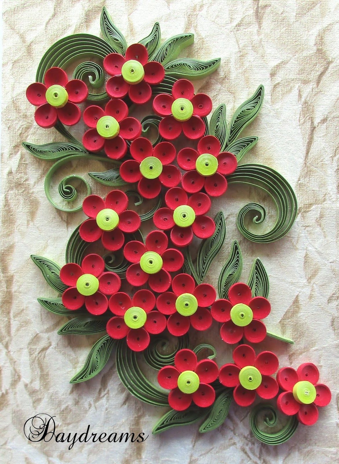 DAYDREAMS Quilled flower bouquet