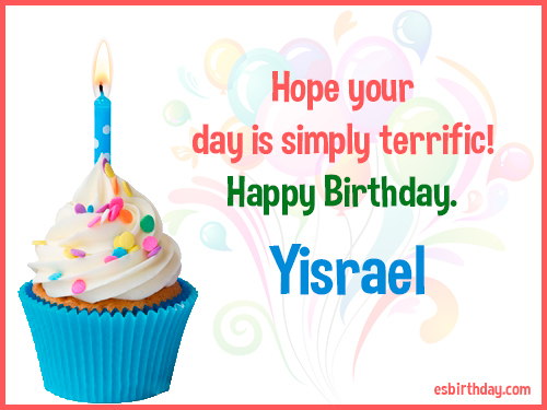 Yisrael Happy birthday Yisrael Happy birthday