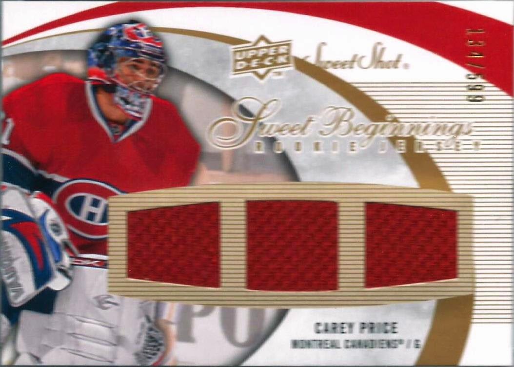 Wax Stain Rookie 0708 Sweet Shot Sweet Beginnings Carey Price