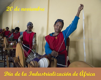 20 de Noviembre - Día de la Industrialización de África