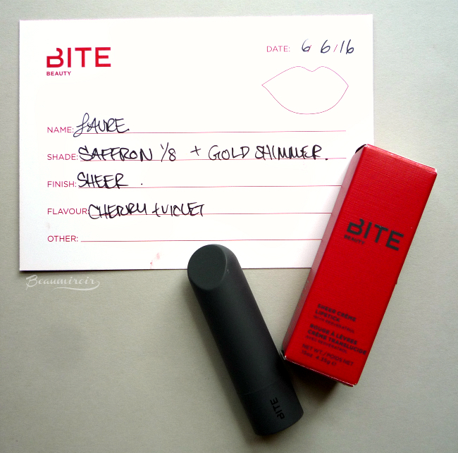 My experience at the Bite Lip Lab: creating my unique shade of lipstick!
