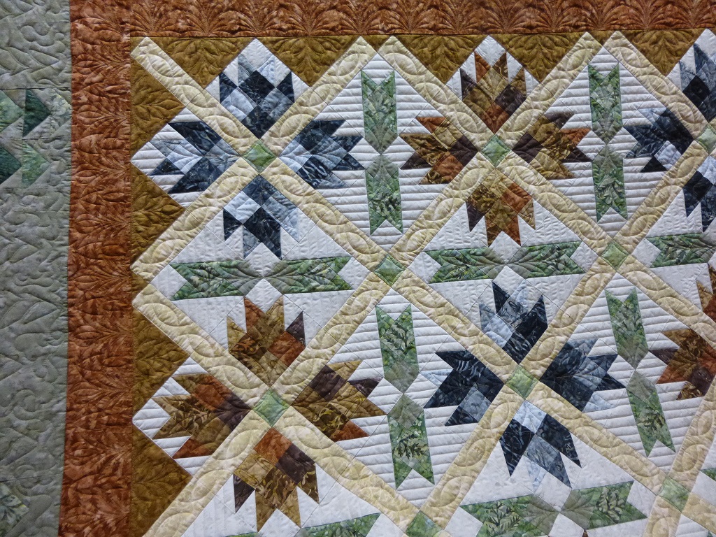 caledonia quilter Bear Paw Quilt and the First Cold of the Season