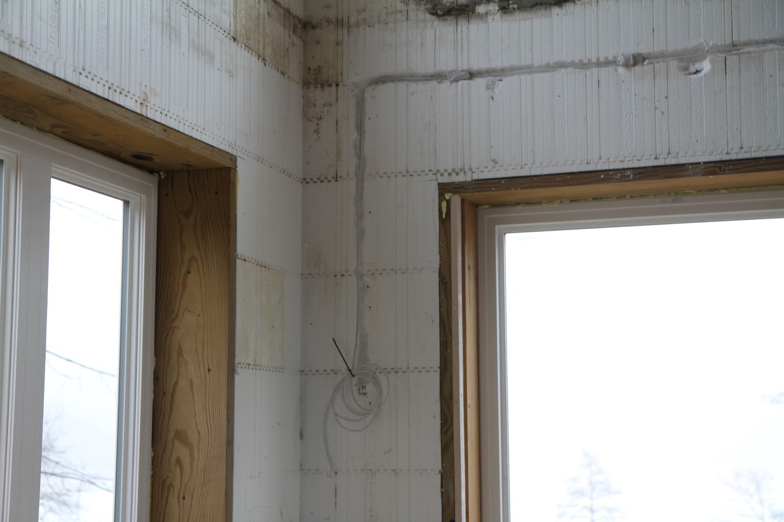 Our Lake Fortress: Beginning the first floor rough electrical