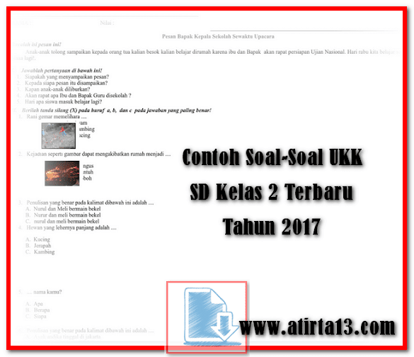 Contoh Soal-Soal Ukk Sd Kelas 2 Terbaru Tahun 2017